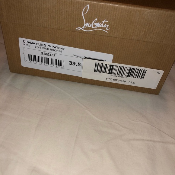 Drama pink sling back Christian loubotin heels - Picture 6 of 8